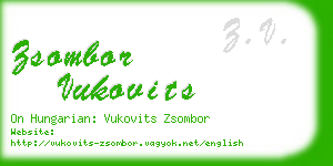 zsombor vukovits business card